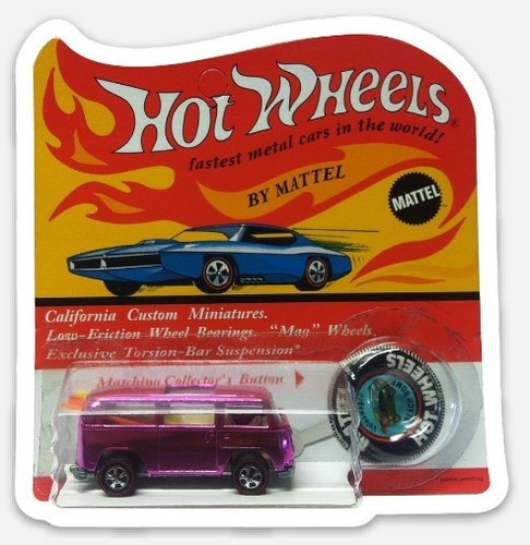Hot wheels 1969 pink beach - vw,